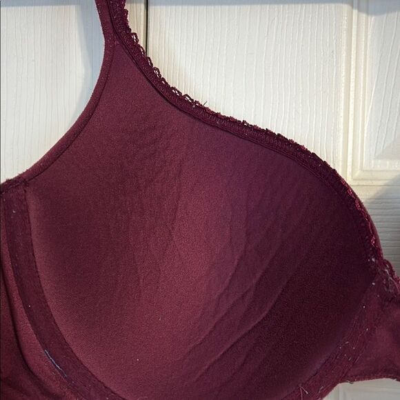 VICTORIA'S SECRET Maroon Body by Victoria Perfect Shape 34DD Bra Molded Cups - Picture 7 of 9